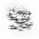clouds  tattoo design idea