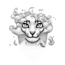 clouds  tattoo design idea