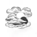 clouds  tattoo design idea