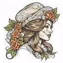 veteran woman tattoo design idea