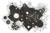 constellations and galaxies including seratonin dopamine for sternum  tattoo design idea