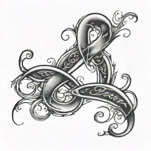 handscript cursive In Loving Memory Of Deondrah 0 1 binary numbers tattoo design idea