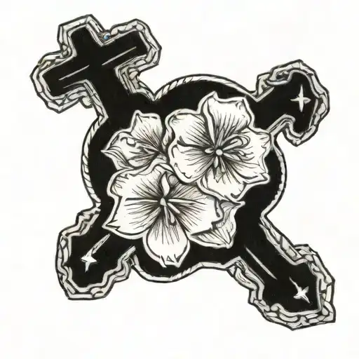 In Loving Memory of Deondrah something for her death 01/31/03-2/10/24 couple small crosses something to remind me of her tattoo design idea