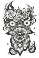 Hamsa tattoo design idea