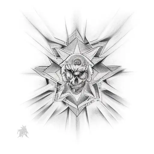 david star tattoo design idea