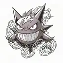 Gengar tattoo design idea