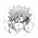 anime including Naruto, Gon, Deku, and Tanjiro tattoo design idea