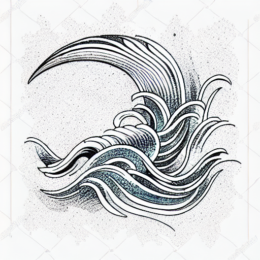Ocean Wave tattoo design idea