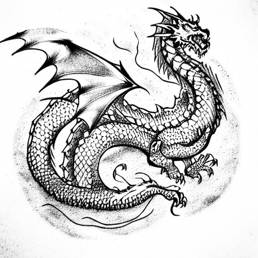 Dragon tattoo design idea