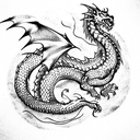 Dragon tattoo design idea