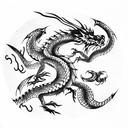 Dragon tattoo design idea