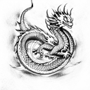 Dragon tattoo design idea