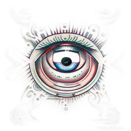 Evil Eye tattoo design idea