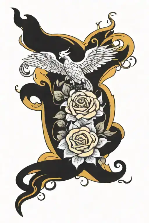road to riches tattoo design idea
