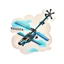 Rescue helicopter with a rescue swimmer tattoo design idea