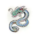 dragon snake tattoo design idea