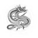 dragon snake tattoo design idea