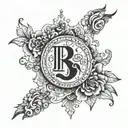 Bible verse incorporated tattoo design idea