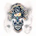 Skull tattoo design idea