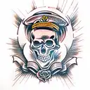 Skull tattoo design idea
