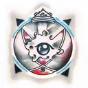 8 Ball tattoo design idea