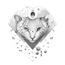 Kindness in a human's heart tattoo design idea