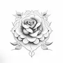 flores pretas tattoo design idea