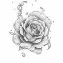 flores pretas tattoo design idea