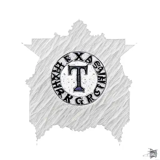 Texas Rangers logo tattoo design idea