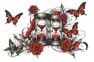 memento mori hourglass tattoo tattoo design idea