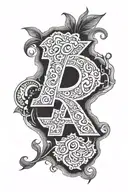 number 8 1 tattoo design idea