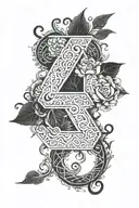 number 8 1 tattoo design idea