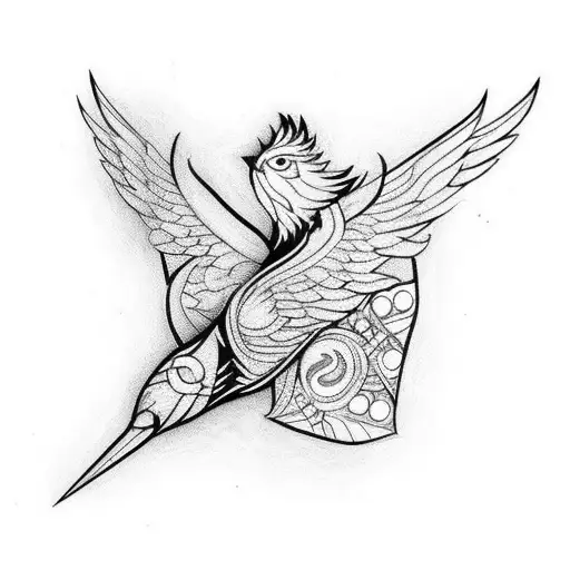 Phoenix Tattoo, Firebird, tattoo Design, Sleeve tattoo, temporary Tattoo,  phoenix, Mythology, bird Of Prey, Tattoo, ink | Anyrgb