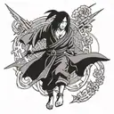 Itachi Uchiha tattoo design idea