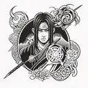 Itachi Uchiha tattoo design idea