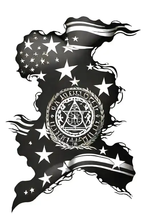 Uses the word of Isaiah 40:29-31, black excellence flag, and Haiti’s motto "L'Union fait la Force" tattoo design idea