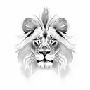 lion horse snake cat tattoo design idea