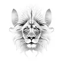 lion horse snake cat tattoo design idea