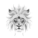 lion horse snake cat tattoo design idea