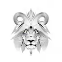 lion horse snake cat tattoo design idea