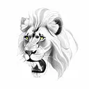 lion horse snake cat tattoo design idea