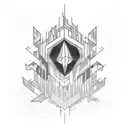 crystal castles tattoo design idea