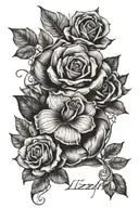 Lizeth in cursive  tattoo design idea