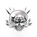 Skull tattoo design idea
