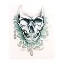 Skull tattoo design idea
