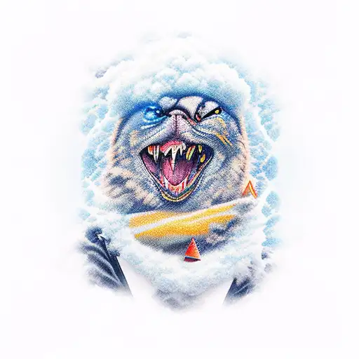 taking risk while weathering the storm with the work in the palm of your hands tattoo design idea