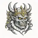 Lich King tattoo design idea