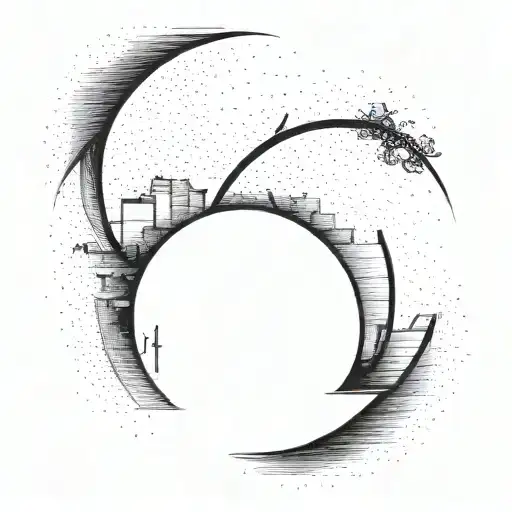 An open door tattoo design idea