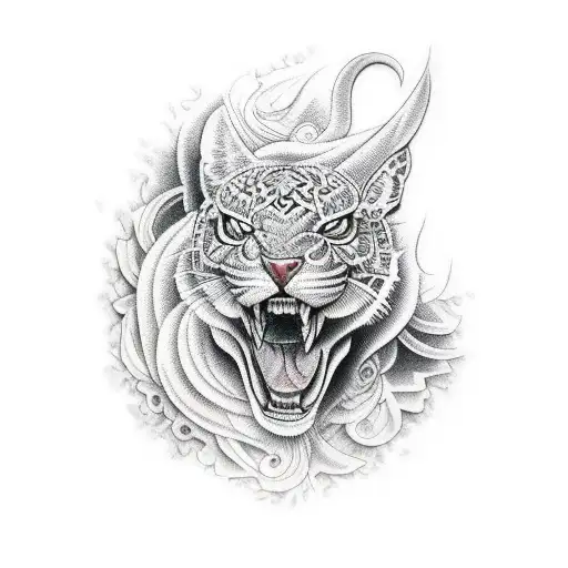 Animal sleeve tattoo design idea