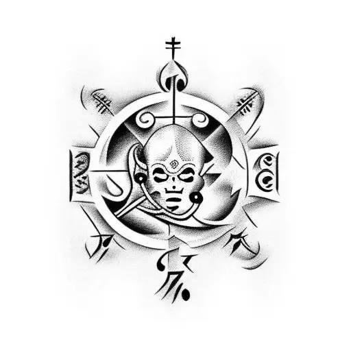 tribal zodiac tattoo